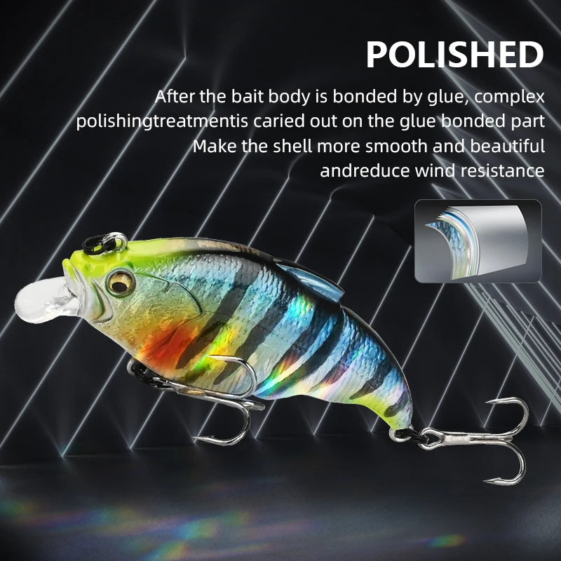 MEREDITH VIBRATION-X VIB 71mm 10g Wobblers Fishing Tackle Fishing Lures Vibration Bait for Full Depth Artificial Accessories