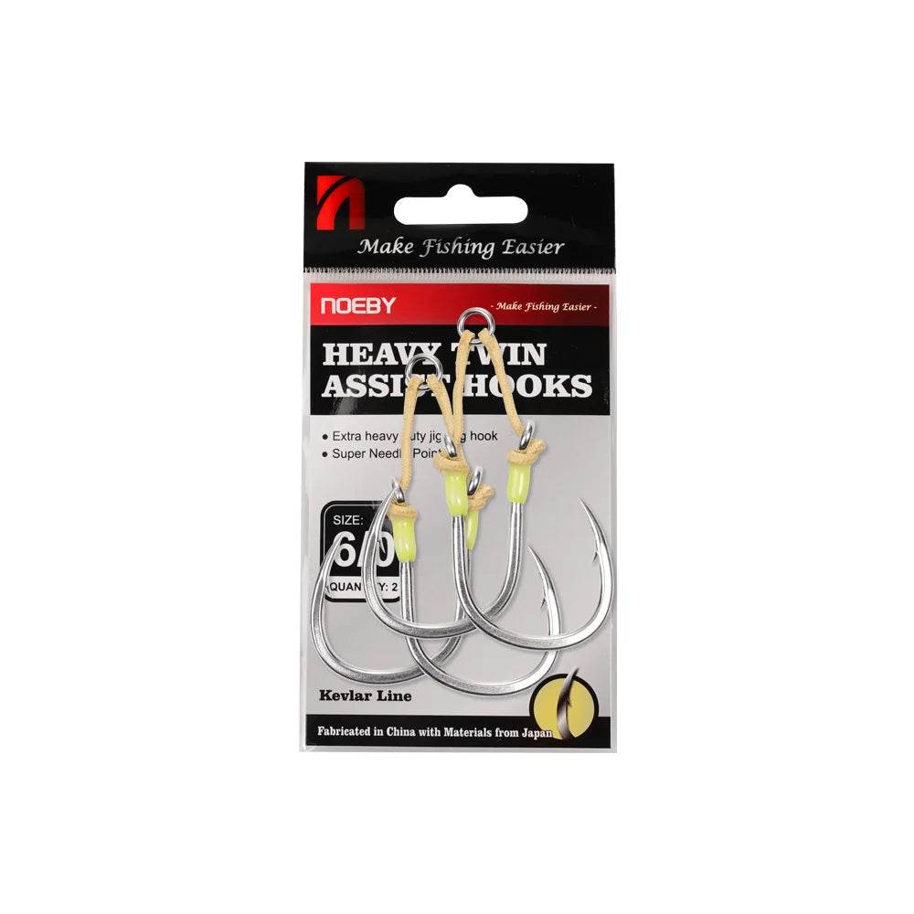 Noeby Heavy Duty Twin Assist Hook - Fish & Cheaps | Fishing & Outdoor Gear