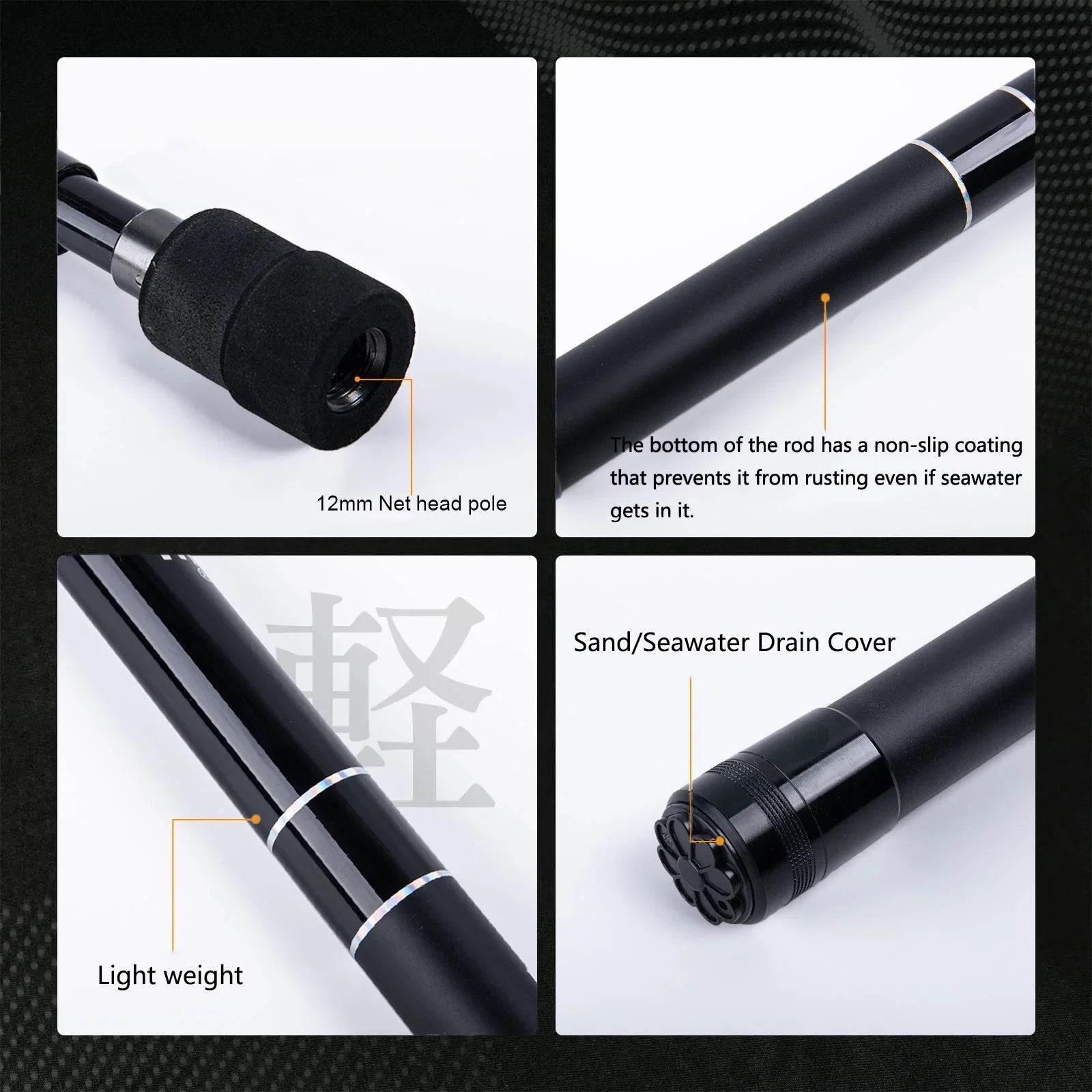 Goture Telescopic Landing Net Pole - Fish & Cheaps | Fishing & Outdoor Gear