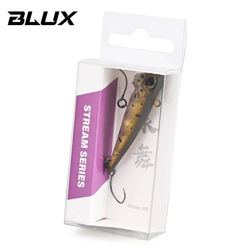 BLUX Shineride 45mm 4g Lipless Sinking Plug Fishing Lure Crankbait Stream Area Trout Darts Plastic Artificial Bait Tackle