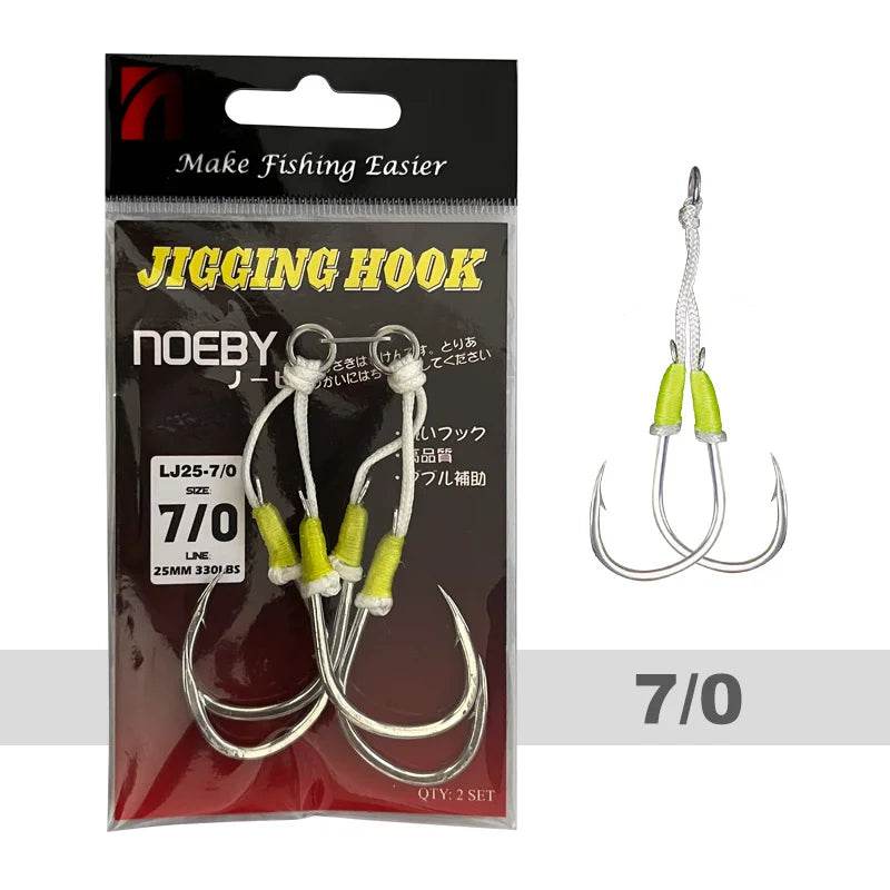 Noeby Twin Assist Hook – Precision for Slow Jigging - Fish & Cheaps | Fishing & Outdoor Gear
