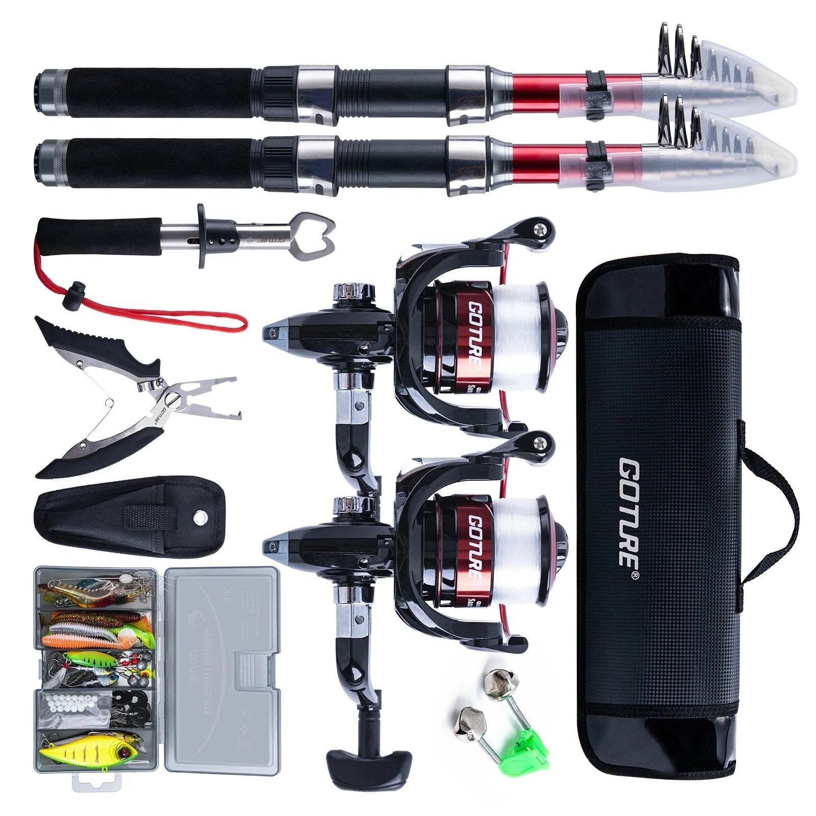 Goture Carbon Telescopic Fishing Rod & Reel Combo Kit - Fish & Cheaps | Fishing & Outdoor Gear