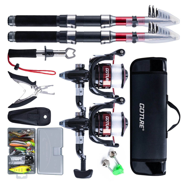 Goture Carbon Telescopic Fishing Rod & Reel Combo Kit - Fish & Cheaps | Fishing & Outdoor Gear