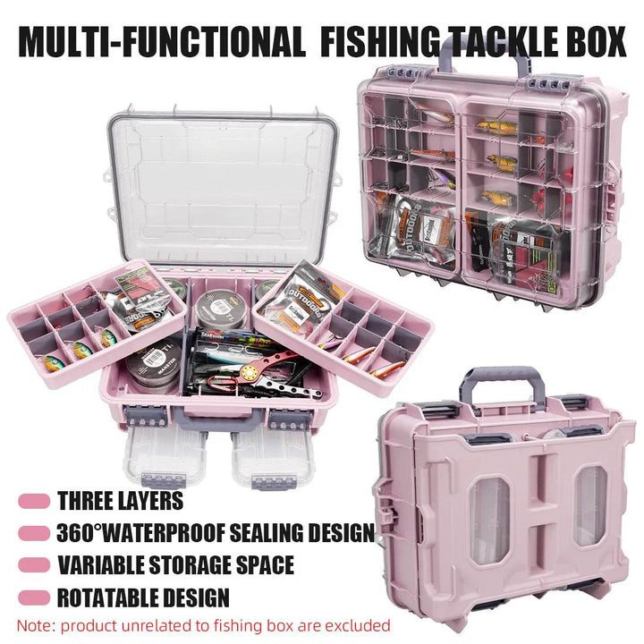 SeaKnight 3-Layer Waterproof Tackle Box - Fish & Cheaps | Fishing & Outdoor Gear