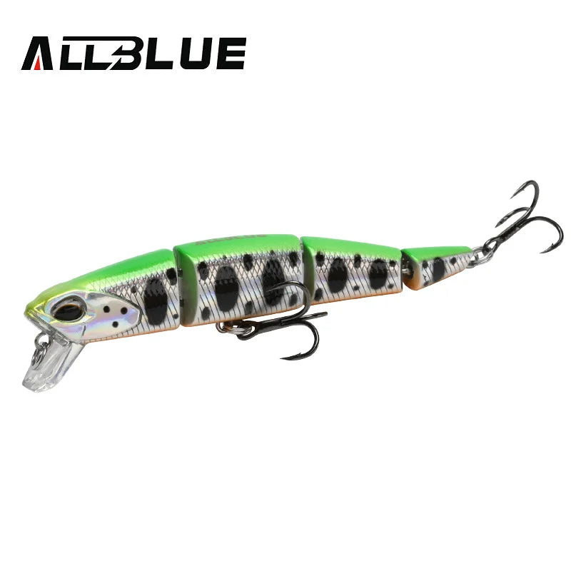 ALLBLUE Professional Jointed Swimbait 70mm 90mm Sinking Minnow Fishing Lure Jerkbait Artificial Hard Baits for Pike Bass Perch