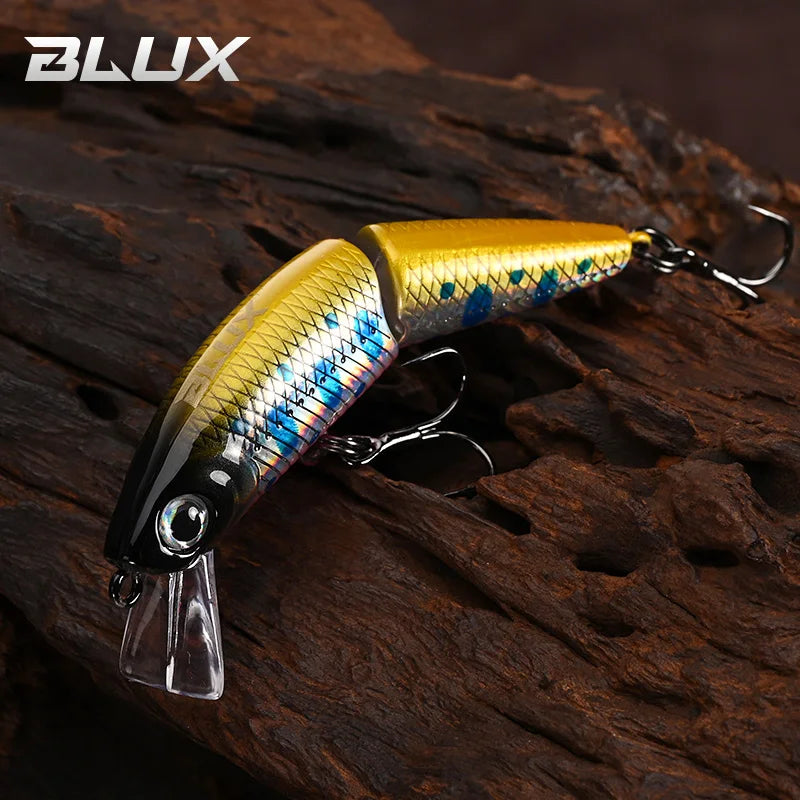 BLUX DR. Minnow Joint 50S Swimbait 50mm 3.2g Sinking Wobbler Fishing Lure Artificial Hard Bait for Pike Bass Trout