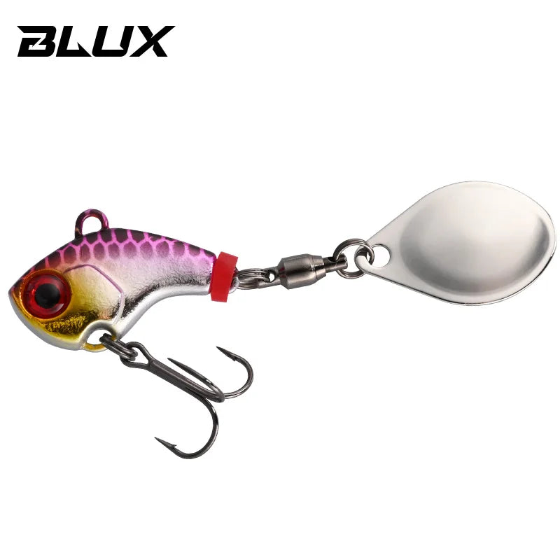 BLUX CYCLONE Tail Spinner 1/4oz 3/8oz Shad Metal Vib Casting Shore Jig Bait Copper Blade Spoon Freshwater Bass Fishing Lure