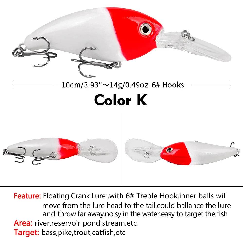 PROBEROS Minnow 10cm Crankbait – Proven Topwater Action - Fish & Cheaps | Fishing & Outdoor Gear