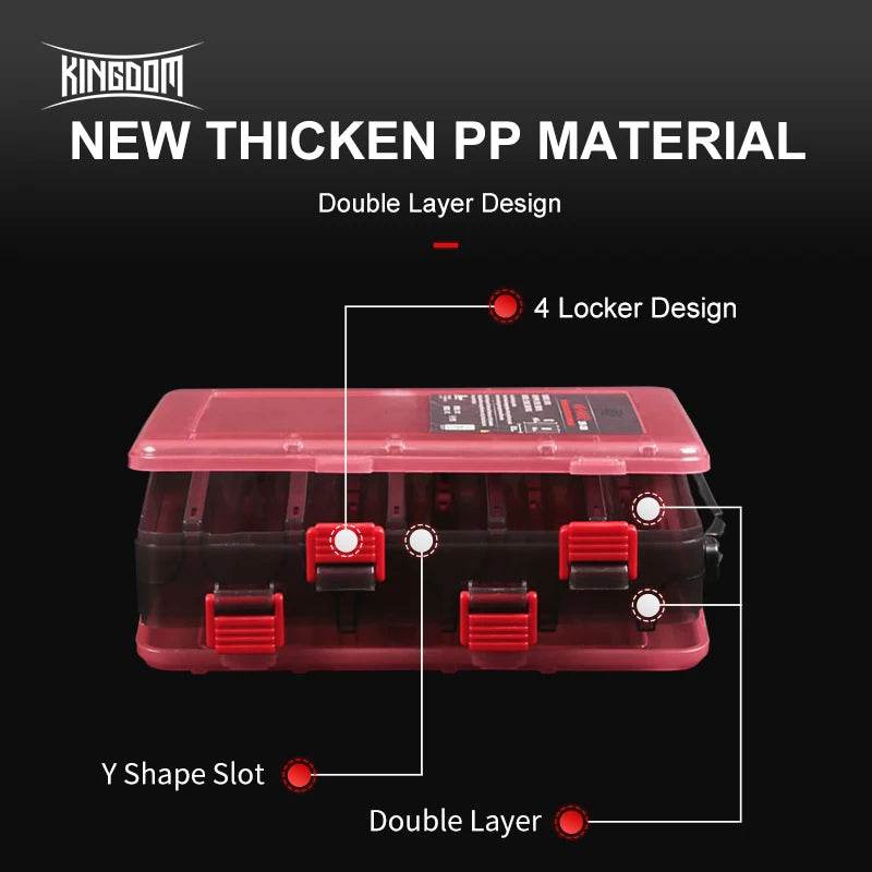 Kingdom 14-Compartment Double-Sided Tackle Box - Fish & Cheaps | Fishing & Outdoor Gear