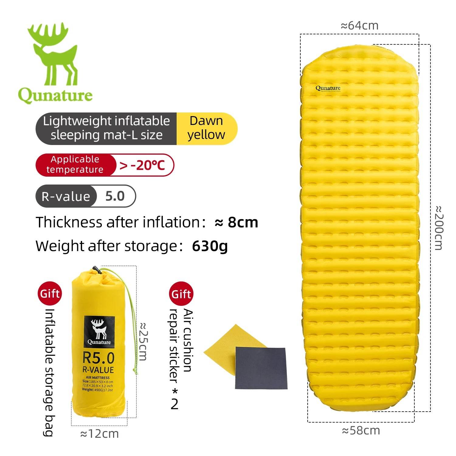 Qunature Inflatable Camping Mattress Set - Fish & Cheaps | Fishing & Outdoor Gear