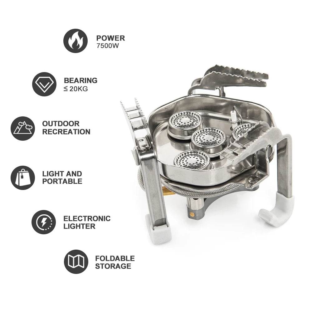 Widesea 7500W Portable Camping Gas Stove - Fish & Cheaps | Fishing & Outdoor Gear