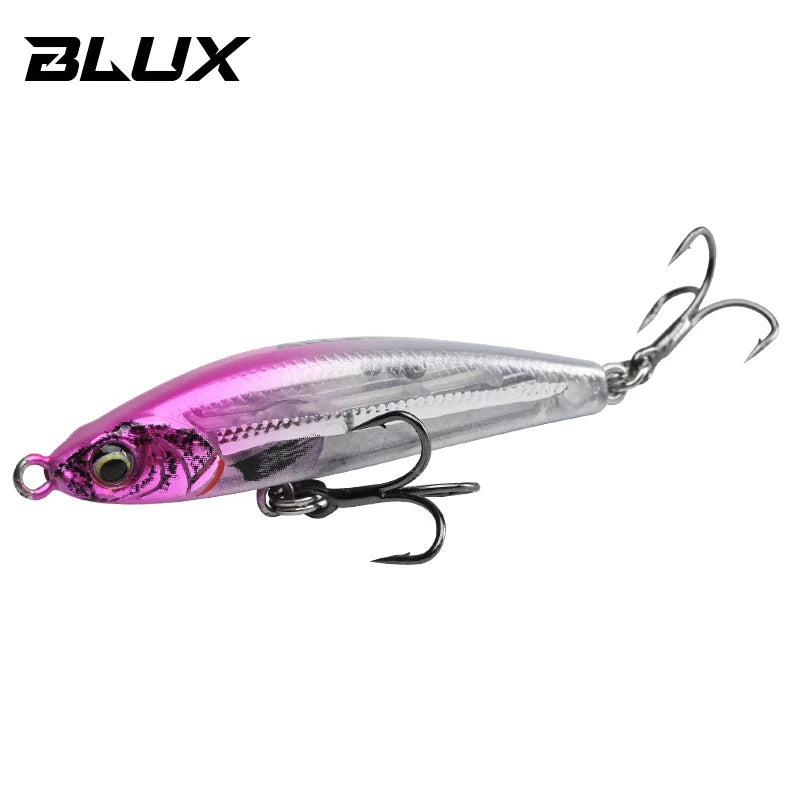 BLUX EXILE 50 Sinking Gravity Pencil Heavy Stick Fishing Lure 50MM 8G Saltwater Lipless Minnow Wobbler Hard Plastic Bait