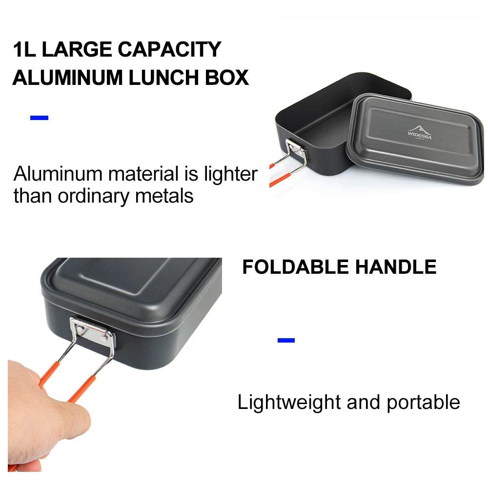 Widesea Aluminium Camping Lunch Box – Lightweight Cooking Solution - Fish & Cheaps | Fishing & Outdoor Gear