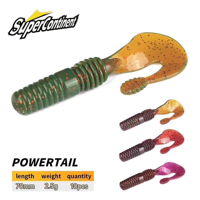 Supercontinent Grub Worm 7cm Power Tail Swimbait - Fish & Cheaps | Fishing & Outdoor Gear