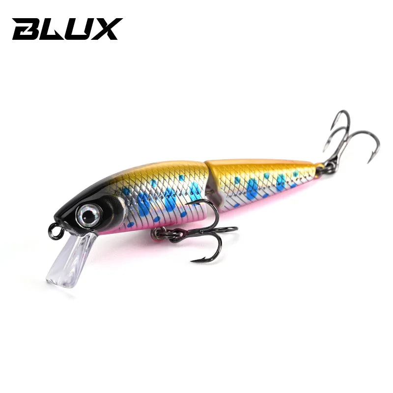 BLUX DR. Minnow Joint 50S Swimbait 50mm 3.2g Sinking Wobbler Fishing Lure Artificial Hard Bait for Pike Bass Trout