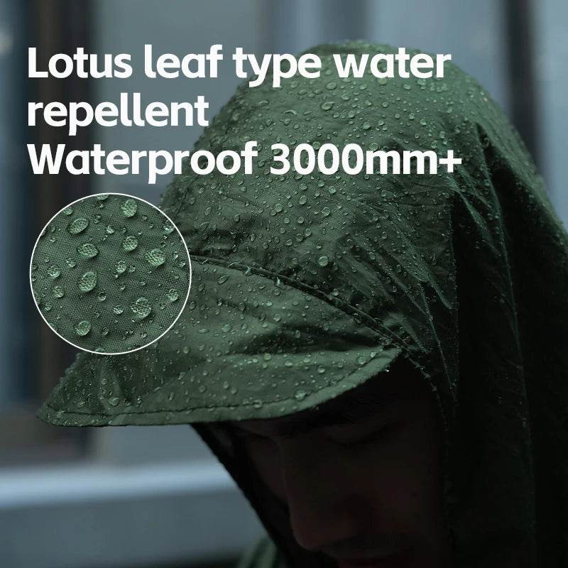 Qunature 3-in-1 Waterproof Raincoat – Versatile Outdoor Shelter - Fish & Cheaps | Fishing & Outdoor Gear