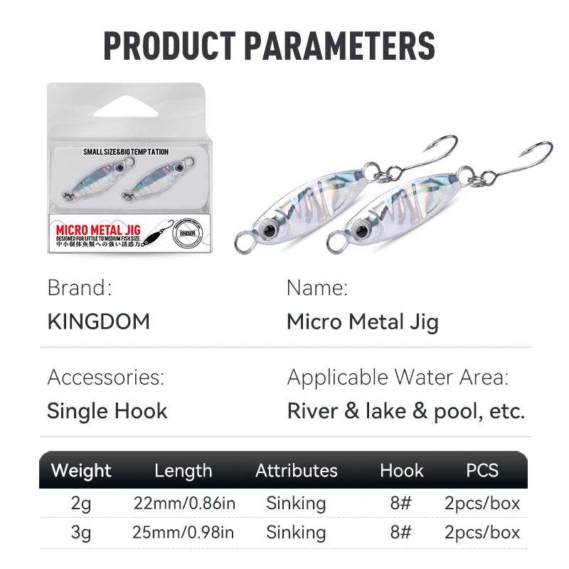 Kingdom Metal Jig Lure – Ultra-Light Jigging Precision - Fish & Cheaps | Fishing & Outdoor Gear