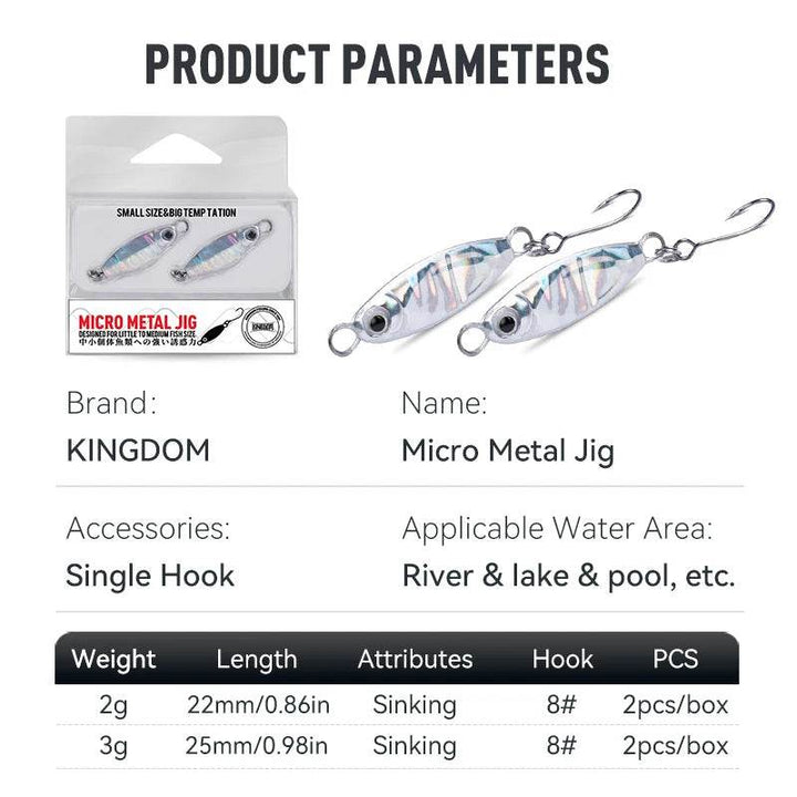 Kingdom Metal Jig Lure – Ultra-Light Jigging Precision - Fish & Cheaps | Fishing & Outdoor Gear