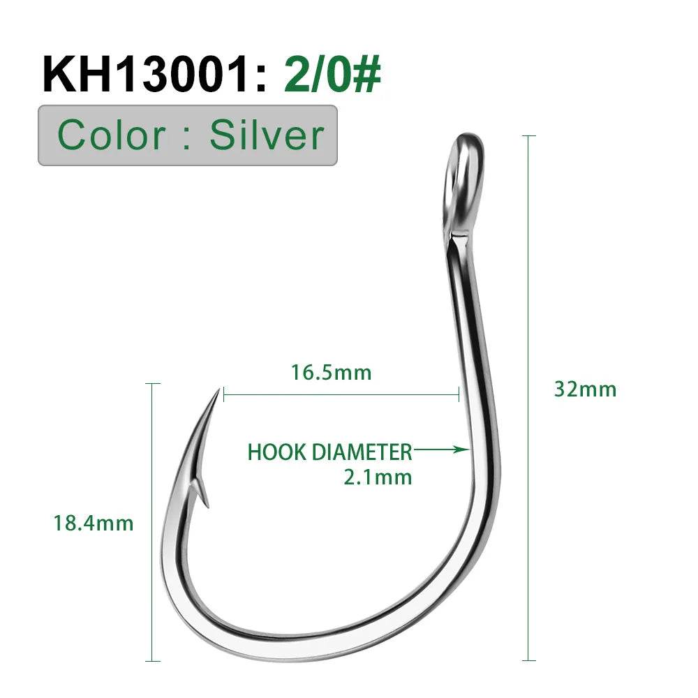 PROBEROS 10pcs Circle Fishing Hooks - Fish & Cheaps | Fishing & Outdoor Gear