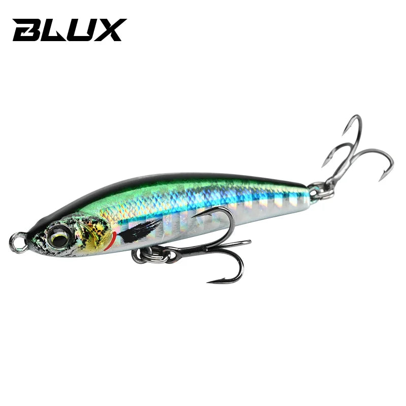 BLUX EXILE 50 Sinking Gravity Pencil Heavy Stick Fishing Lure 50MM 8G Saltwater Lipless Minnow Wobbler Hard Plastic Bait