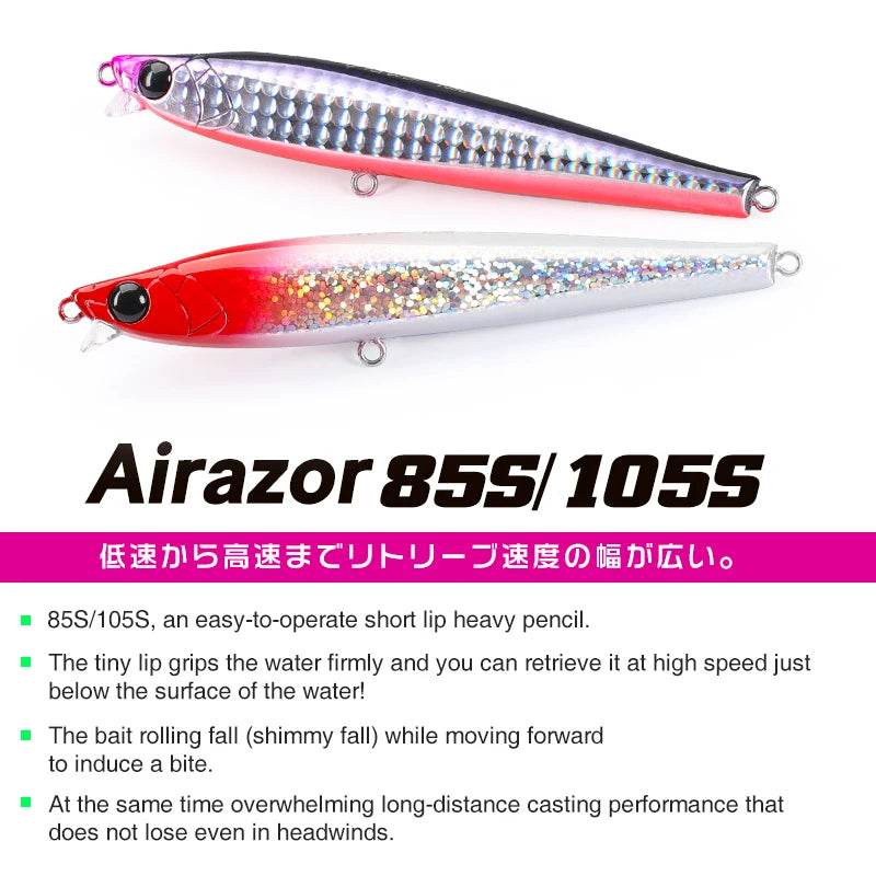 TSURINOYA 85S Ultra Long Casting Pencil Lure - Fish & Cheaps | Fishing & Outdoor Gear