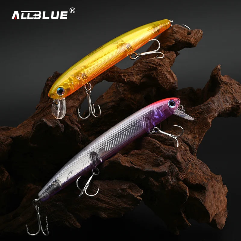 ALLBLUE K-0 Minnow Top Water Wobbler 115mm 13g Fishing Lure Floating Jerkbaits Shallow Diving Hard Bait 0-0.3M Pike Bass Tackle