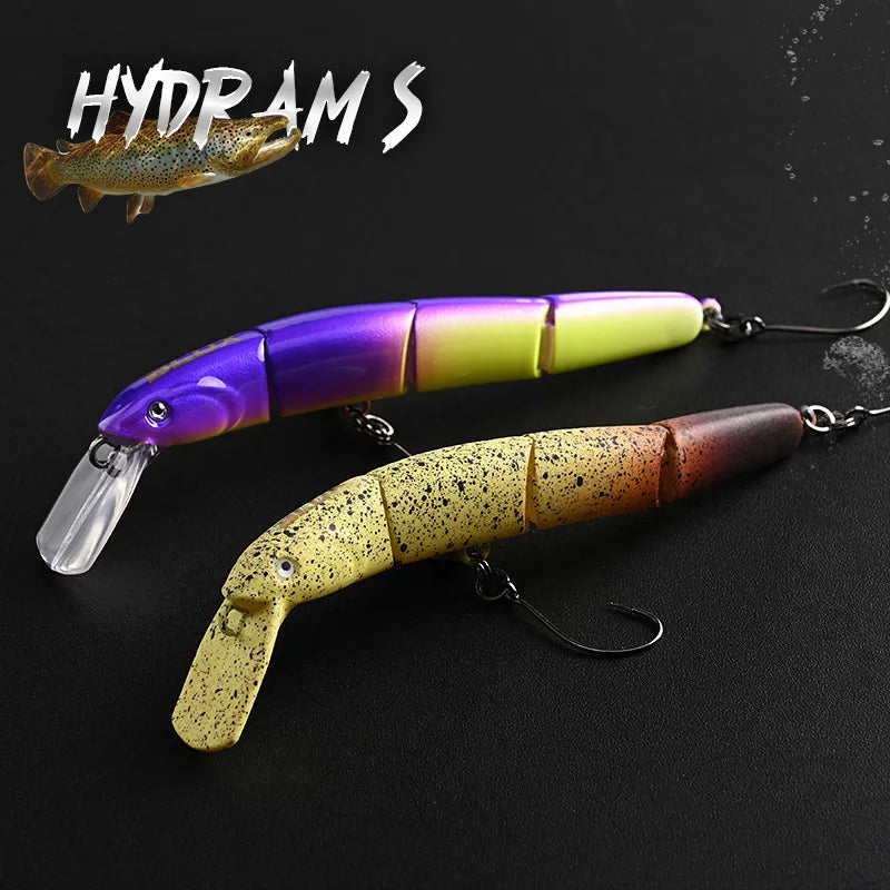 BLUX HYDRAM-S Joint Minnow 70mm 4g Fishing lure Sinking Crank Wobbler Area Trout  Stream Freshwater Artificial Bait Gear