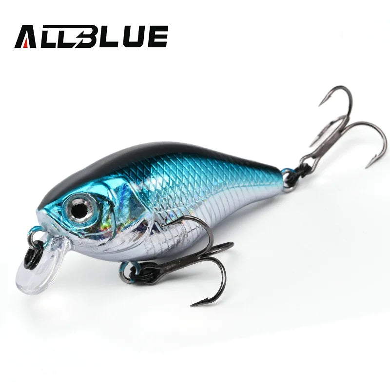 ALLBLUE PLUMP 38SR Crankbait 38mm 4g Shallow Rattle Floating Wobbler Hard Fishing Lure Minnow Artificial Crank Bass Trout Tackle