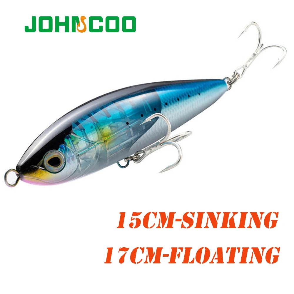 JOHNCOO Topwater Pencil Dog Walker Lure - Fish & Cheaps | Fishing & Outdoor Gear