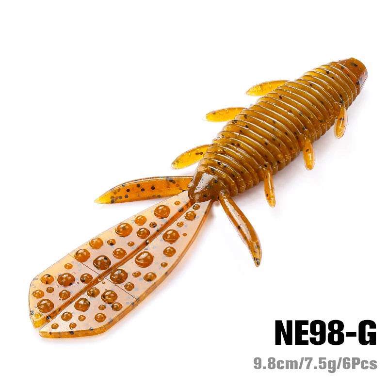TSURINOYA Nebula Shrimp 9.7cm Soft Lures – 6 Pack - Fish & Cheaps | Fishing & Outdoor Gear