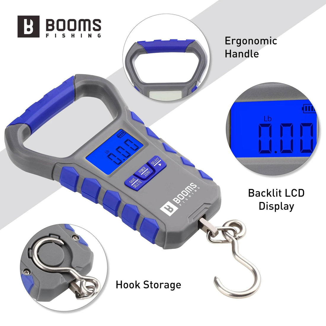 Booms Fishing 65LB Digital Fishing Scale & Grip Set - Fish & Cheaps | Fishing & Outdoor Gear