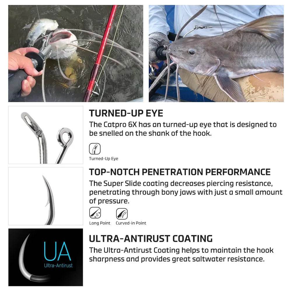 NOEBY CATPRO 6X Live Bait Hook - Fish & Cheaps | Fishing & Outdoor Gear