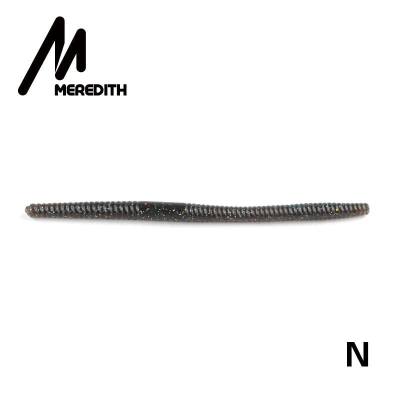 MEREDITH Fishing Soft Lures 140mm 5.3g 10pcs Artificial Worm Baits Silicone Fishing Lures crankbait Fishing Tackle