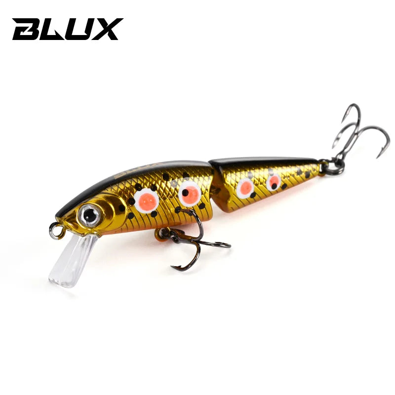 BLUX DR. Minnow Joint 50S Swimbait 50mm 3.2g Sinking Wobbler Fishing Lure Artificial Hard Bait for Pike Bass Trout