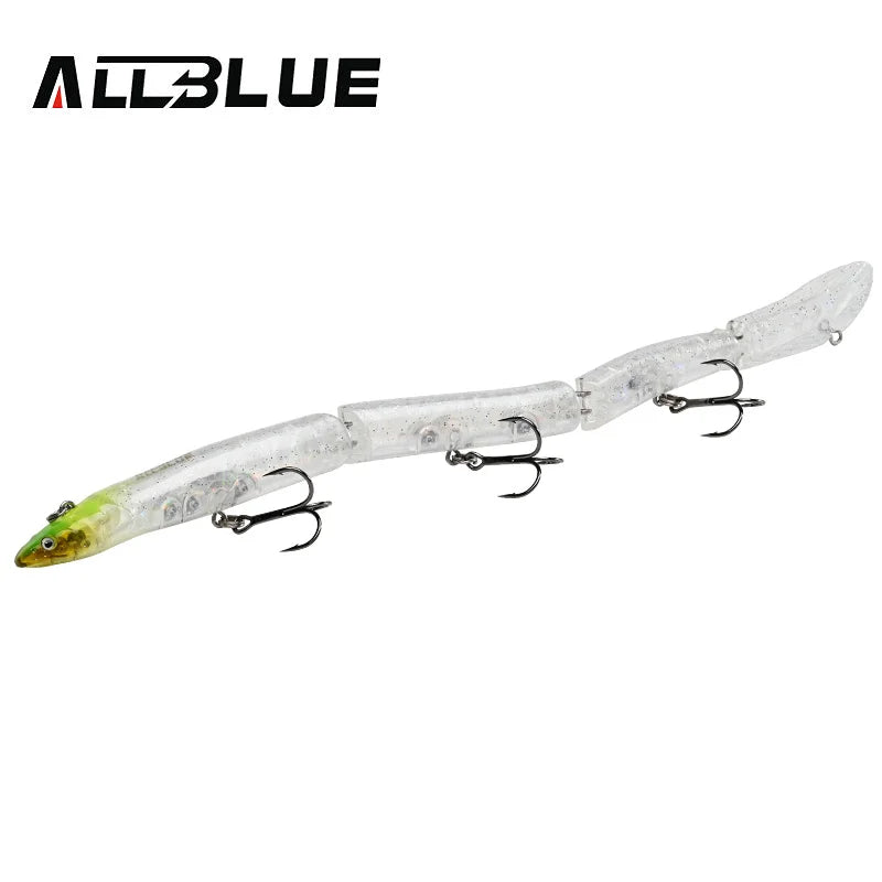 ALLBLUE Jointed Eel Swimbait 26g 235mm Slow Floating Minnow Fishing Lure Wobbler Jerkbait Artificial Hard Bait Pike Bass Perch