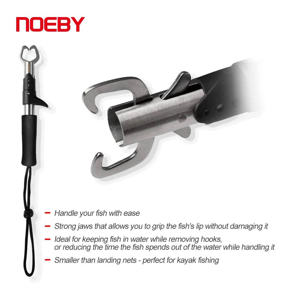 Noeby Aluminium Fishing Gripper – Lip Controller & Handle Grab - Fish & Cheaps | Fishing & Outdoor Gear