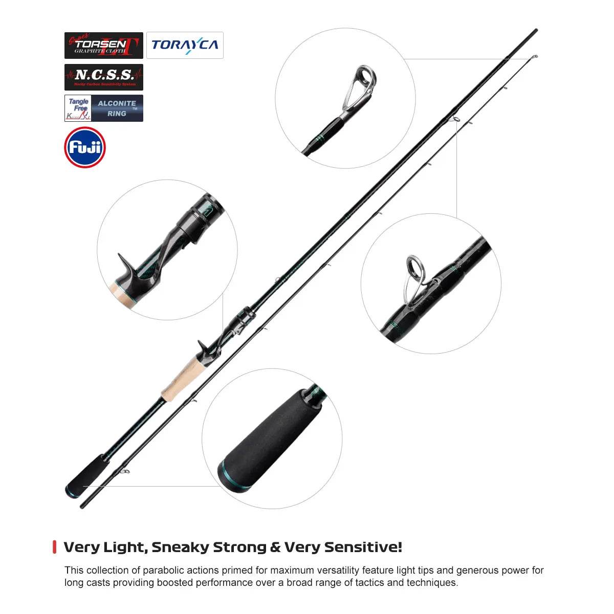 Noeby Sensitive Spinning Rod - Fish & Cheaps | Fishing & Outdoor Gear