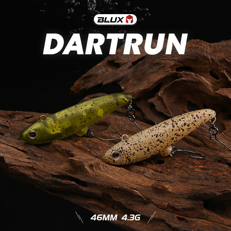 BLUX Dartrun 46mm 4.3g Lipless Sinking Plug Fishing Lure Crankbait Stream Area Trout Darts Plastic Artificial Bait Tackle