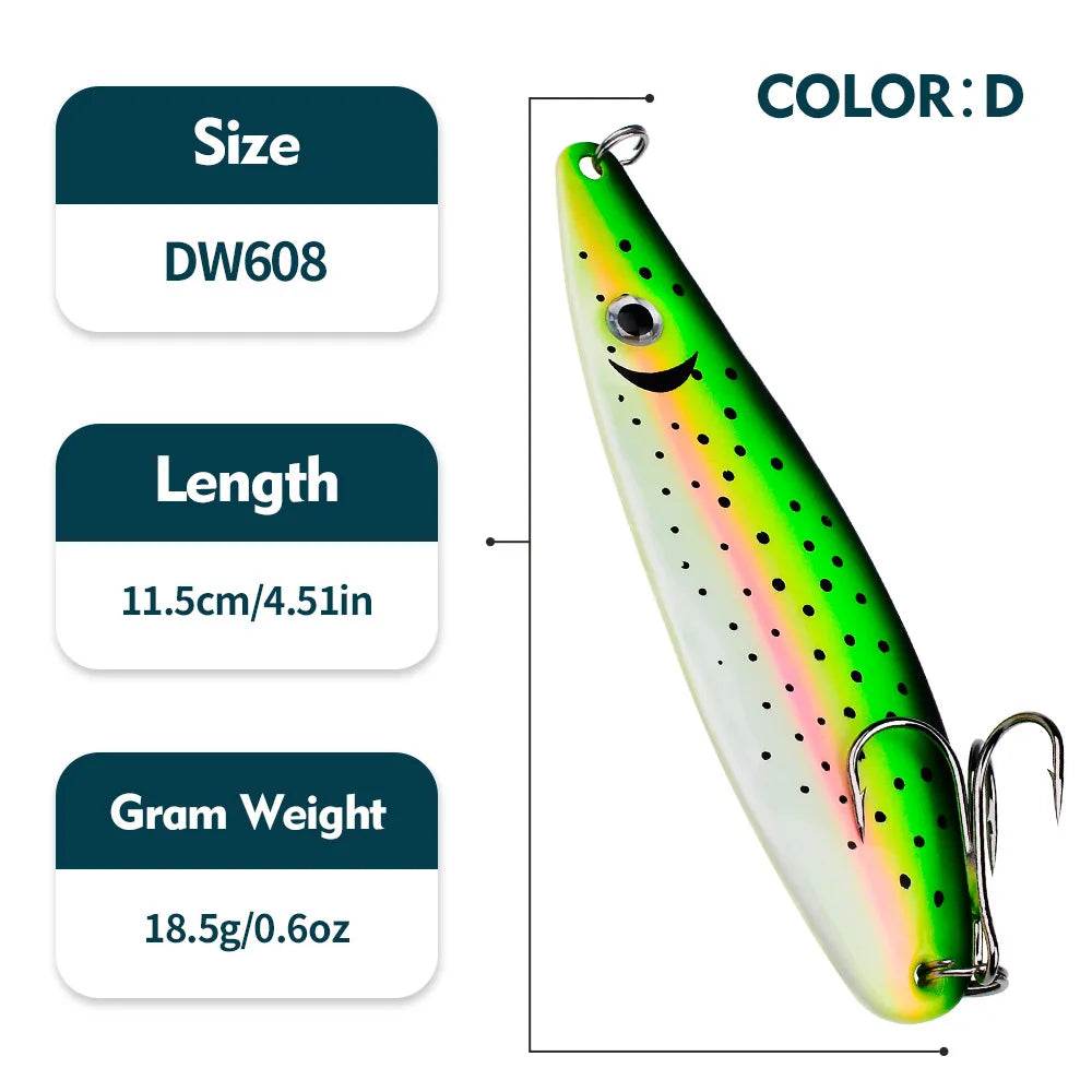 PROBEROS Metal Spinner Spoon | 11.5cm Hard Bait - Fish & Cheaps | Fishing & Outdoor Gear