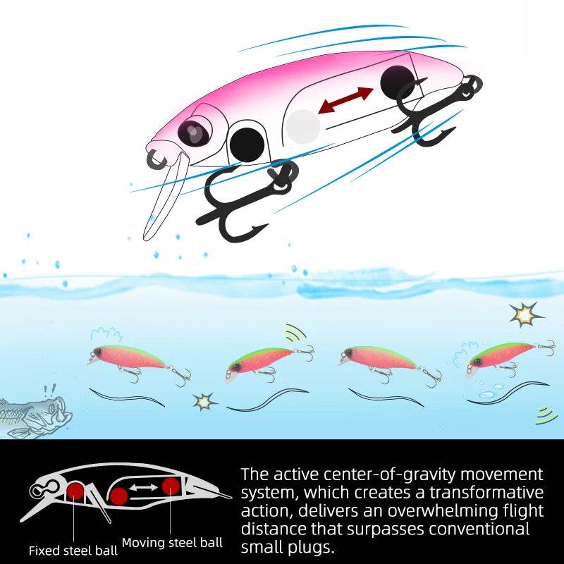 TSURINOYA 48S Sinking Minnow Lure Kit - Fish & Cheaps | Fishing & Outdoor Gear