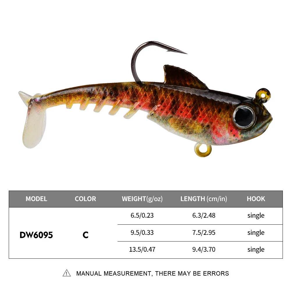 PROBEROS T Tail Soft Lure – Versatile Freshwater Performer - Fish & Cheaps | Fishing & Outdoor Gear