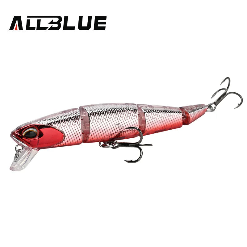 ALLBLUE Professional Jointed Swimbait 70mm 90mm Sinking Minnow Fishing Lure Jerkbait Artificial Hard Baits for Pike Bass Perch