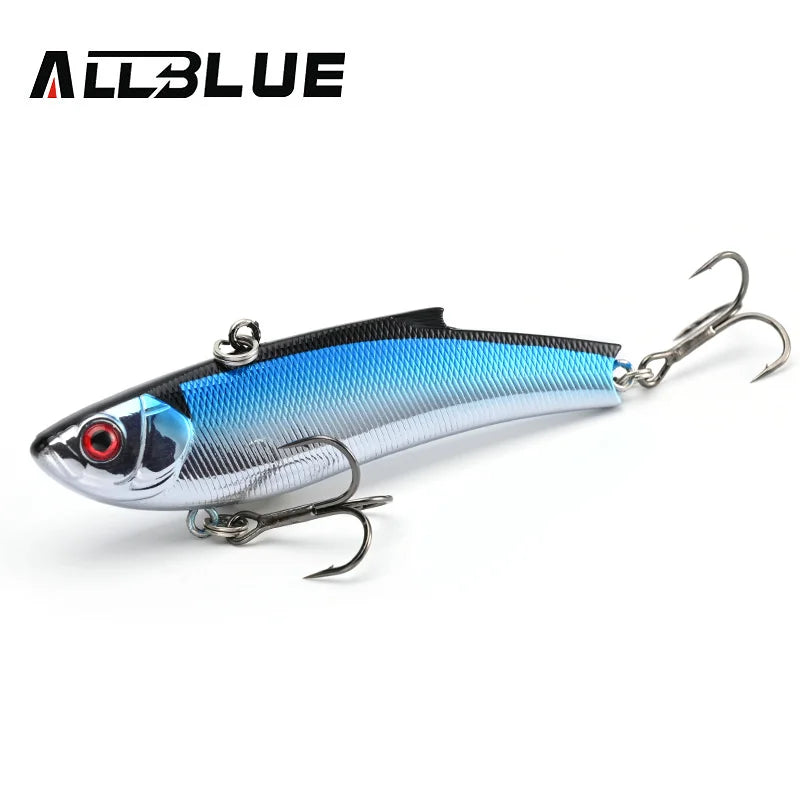 ALLBLUE RANGE VIB 80ES Sinking VIB Fishing Lure Rattlin 80mm 23g Hard Artificial Vibration Bait Winter Ice Pike Fishing Tackle