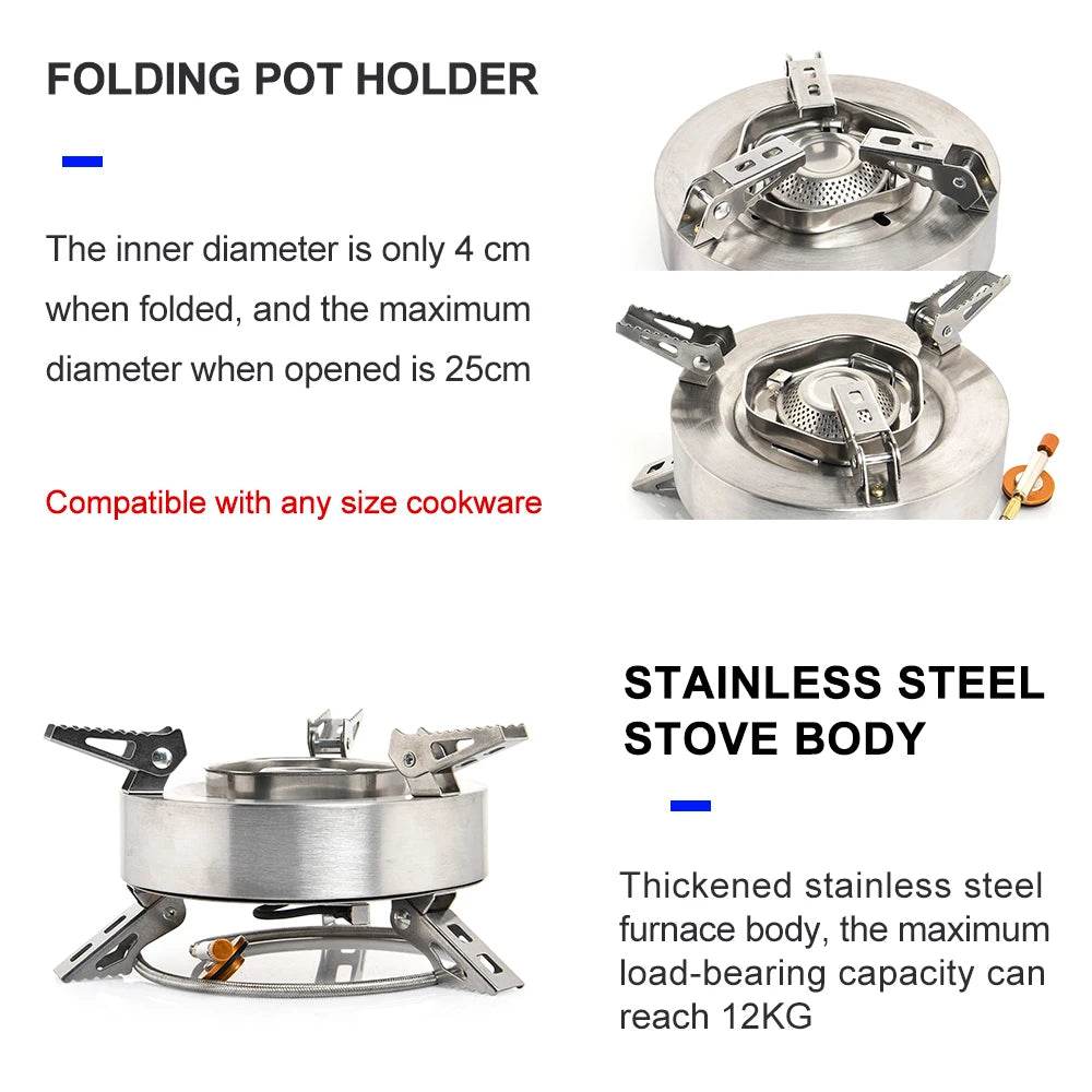 Widesea 4400W Camping Gas Stove — Big Power Outdoor Burner - Fish & Cheaps | Fishing & Outdoor Gear