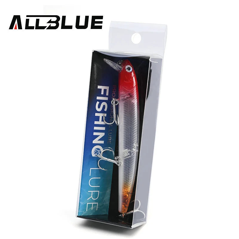 ALLBLUE K-0 Minnow Top Water Wobbler 115mm 13g Fishing Lure Floating Jerkbaits Shallow Diving Hard Bait 0-0.3M Pike Bass Tackle