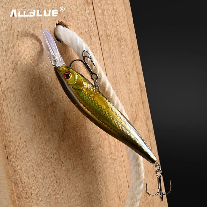 ALLBLUE X-NANAHAN+1 Deep Diving Minnow Fishing Lure 75mm 7g 0-2M Magnetic Slow Floating  Wobbler Bass Pike Artificial Bait