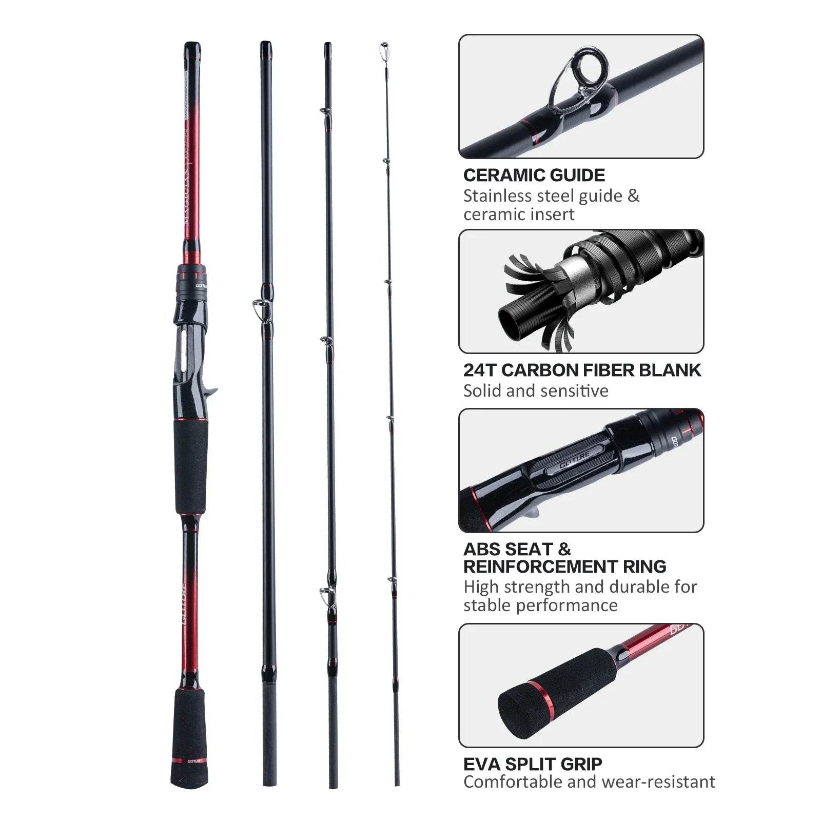 Goture SAVVINA & MAGICIAN Carbon Travel Lure Rods - Fish & Cheaps | Fishing & Outdoor Gear