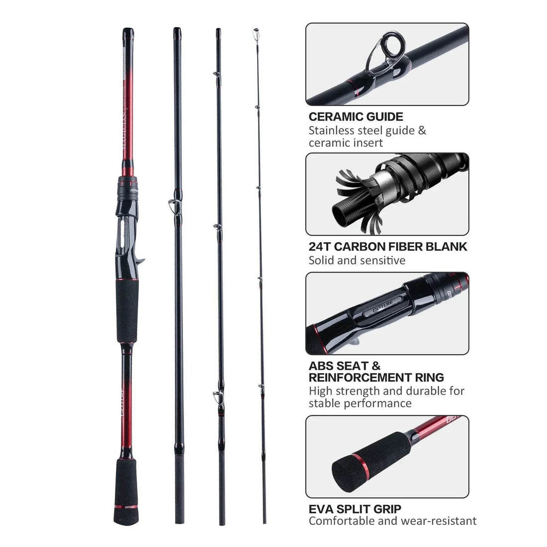 Goture SAVVINA & MAGICIAN Carbon Travel Lure Rods - Fish & Cheaps | Fishing & Outdoor Gear