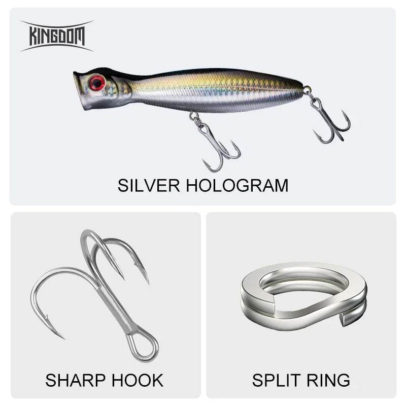 Kingdom TopWater Popper – Ultimate Floating Lure - Fish & Cheaps | Fishing & Outdoor Gear