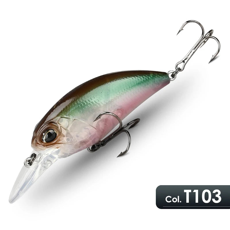 MEREDITH 6.5cm 14g JERK CRANK Wobblers Crank Fishing Lure Artificial Minnow Jerkbait Floating Hrad Lure For Trout Fishing Bait